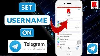 How to Set Username on Telegram Messenger  How to Change Username on Telegram Messenger