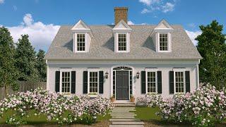 Cape Cod Cottage SketchUp + V-Ray NEXT Rendering Timelapse