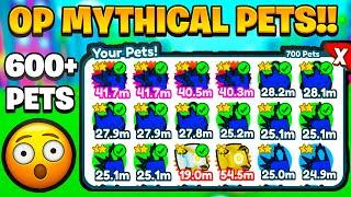 600+ OP Pet Giveaway Mythical Golden and Rainbow Pet Simulator X