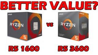 Ryzen 5 1600 vs Ryzen 5 3600  Gaming Benchmarks 1080p and 1440p