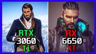 RTX 3060 Ti vs RX 6650 XT Tested in 12 Games  RYZEN 9 5900x  1440p ULTRA Settings