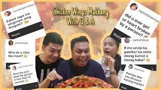 CHICKEN WINGS MUKBANG with Marupok Q&A Rundolph Karencitta Raphiel etc  Ben Salise VLOG #1