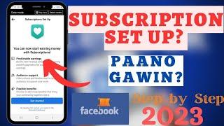 PAANO SET UP ANG FACEBOOK PAGE SUBSCRIPTIONS 2023