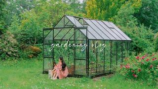 #146 Building our first greenhouse to grow vegetables at home  Countryside slow life