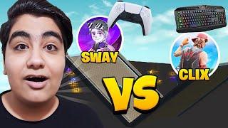 رقابت بین بهترین کنترولر پلیر و موس کیبورد پلیرclix vs faze sway