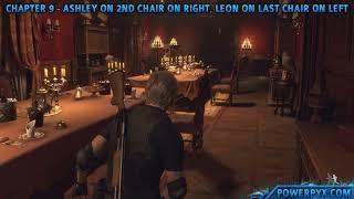 Resident Evil 4 Remake - Dining Hall Puzzle Solution Chapter 9