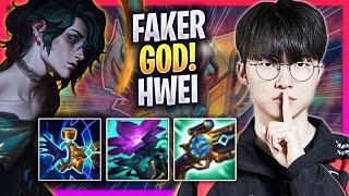 FAKER IS A GOD WITH HWEI - T1 Faker Plays Hwei MID vs Sylas  Season 2024