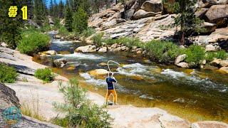 Fly Fishing Californias Backcountry for Trout  California Gold Pt 1 Little Kern Golden Trout