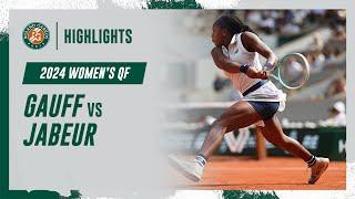 Gauff vs Jabeur Quarter-final Highlights  Roland-Garros 2024