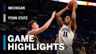 Highlights Michigan at Penn State  Big Ten Basketball