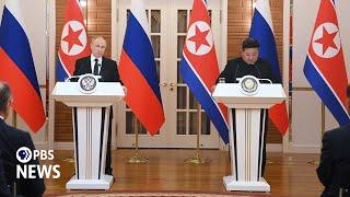Putin signs pact with North Korea that could increase weapons for Russias war in Ukraine