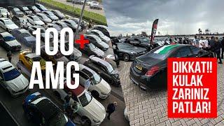 100+ AMG Bir Araya Geldik Gazladık - AMG Etkinliği Lastik Yakma & Drift Loud Exhaust TEAMAMGUK