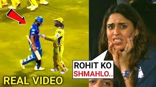 Ms Dhoni Run Towards Sad Rohit Sharma Leaving Ground After MI Lost  CSK vs MI IPL 2024
