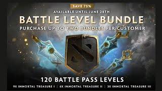 DOTA2 TI10  BATTLE LEVEL BUNDLE SALE