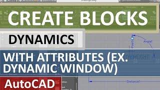 Insert a Dynamic Block with Attributes in AutoCAD. Ex Dynamic Window