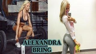 Alexandra Bring Sexy Fitness Model  Butt Sculpting Exercises