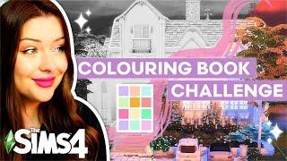 The Sims 4 Colouring Book Challenge BUT I Cant See Any Colour