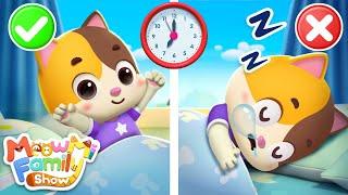 Baby Learns to Be on Time  Good Habits Song  for Kids  Kids Song  MeowMi Family Show