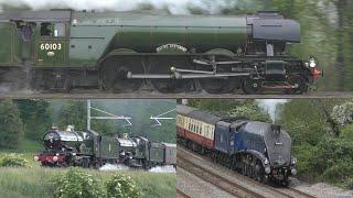 The Very Best of UK Steam Trains on the Mainline in 2023 Part 1 - January to June