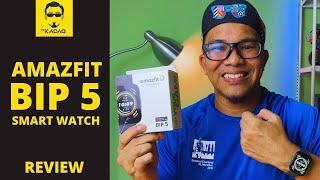 AMAZFIT BIP 5 BEST BUDGET SMART WATCH for Running Cycling Workout Health Review Malaysia ENGSUB