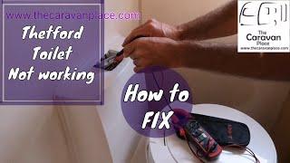 Thetford cassette toilet not flushing how to fix. Thetford toilet