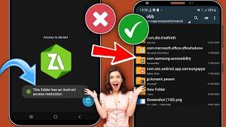 Obbdata folder access restriction - this folder has android access restriction Zarchiver 2024