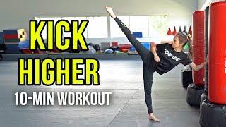 10-MIN WORKOUT FOR HIGHER KICKS Follow Along  Taekwondo