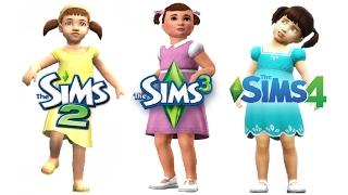  Sims 2 vs Sims 3 vs Sims 4  Toddlers