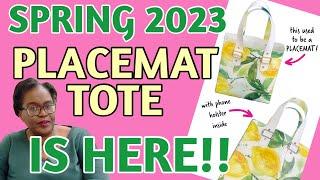 BAG IT UP  just one placemat is all you need AMAZING PLACEMAT TOTE tutorial