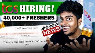 Freshers Hiring in TCS - Explaining the ways to apply TCS  TCS Job vacancy 2024 Tamil