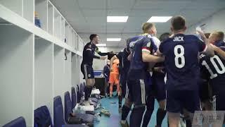 Yes Sir I Can Boogie  Scotland Team Celebrate In The Changing Room After EURO 2020 Qualification