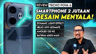 2 Jutaan Desain Futuristik Layar 120Hz Baterai Besar Cocok utk Gaming Review TECNO POVA 6