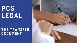 The Transfer Document  Deed - Land Registry TR1