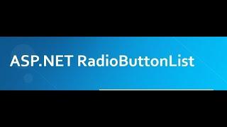 How we Use RadioButtonList Control in Asp.Net  C# Basic Concepts