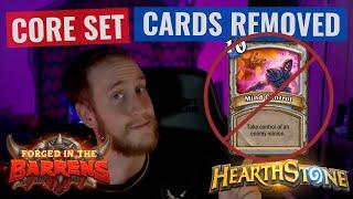 Cards LEAVING Hearthstone in the Core Set Review - Forged in the Barrens Arena