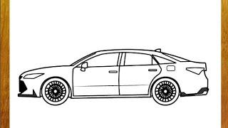 How To Draw Toyota Avalon TRD 2019 - Easy Car Drawing step by step