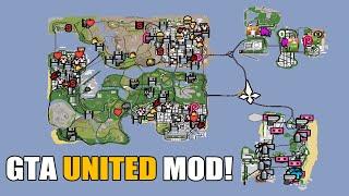 All Three GTA Maps in One Game Liberty City Vice City San Andreas - New GTA UNITED Mod