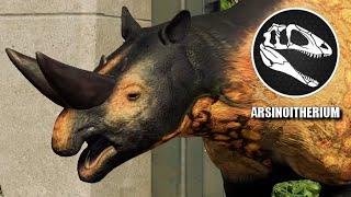 4 Arsinoitherium vs 2 Ceratosaurus 2 Carnotaurus & 2 T-Rex - JWE 2 Mods 4K 60FPS