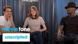 The Amazing Spider-Man 2  Unscripted  Andrew Garfield Emma Stone Jamie Foxx