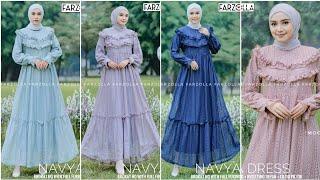 Model Baju GAMIS BROKAT TERBARU 2024 NAVYA  DRESS MODERN  MODEL BAJU KONDANGAN SIMPLE TAMPIL MEWAH