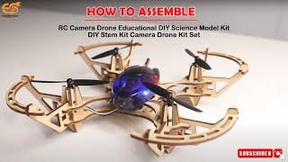 RC Camera Drone Educational DIY Science Model Kit DIY Stem Kit Camera Drone Kit Set
