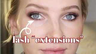 trying lower lash extensions