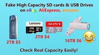 Fake High-Capacity USB Drives & SD Cards? Easy Way to Check Real Capacity