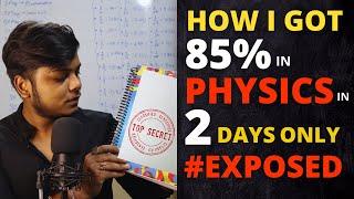 How i got 85+ Marks in Physics by Studying in Gaps  Class 12 Physics Boards exposed