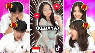 Reaksi Siswa Korea Kaget Lihat Tiktok Cewek Cantik Berkebaya Indonesia    KEBAYA  Reaction