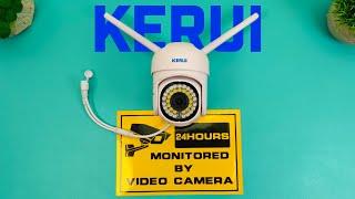 KERUI Q103 - Уличная Wi-FI КАМЕРА Видеонаблюдения за 1500 рублей со Слежением и Ночным Видением 