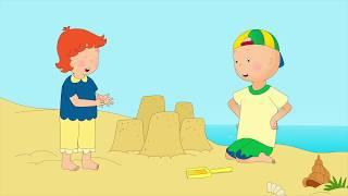 NEW CAILLOU GOES TO THE BEACH  Videos For Kids  Cartoon movie