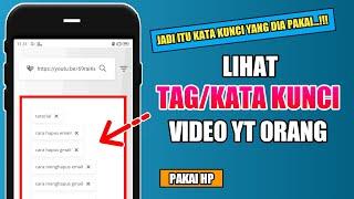 CARA MELIHAT TAG VIDEO  YOUTUBE ORANG LAIN LEWAT ANDROID