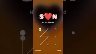 S love N pattern lock ️  SN Phone lock  Love status #status