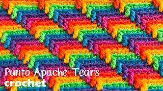 Punto Aparche Tears tejido a crochet con todos sus secretos  Tejiendo Perú